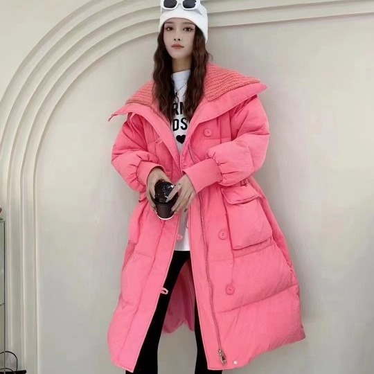 Knitted design winter down jacket