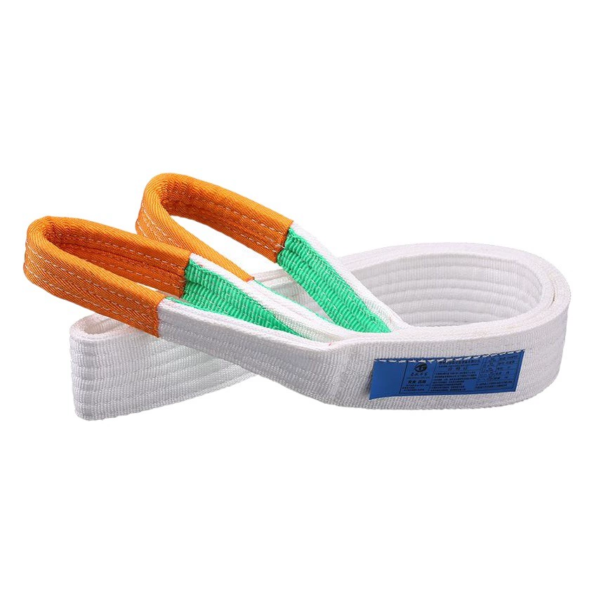 Национальный стандарт белый Плоский подъемный ремень двойная Пряжка промышленный подъемный ремень вилочный погрузчик кран подъем 5 тонн 3 тонны 2T3 метра веревка