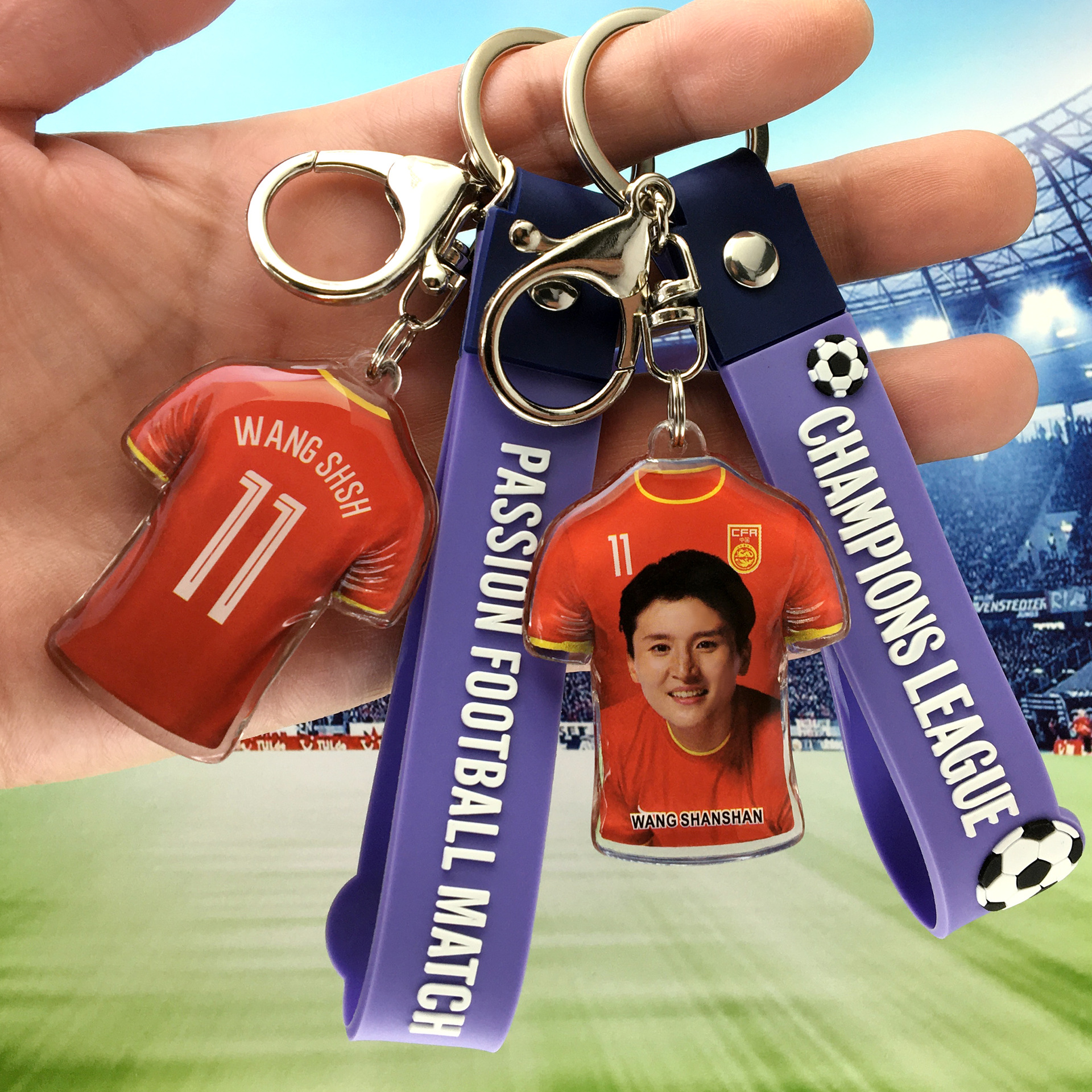中国女足-11#王珊珊+柔蓝手带-3M