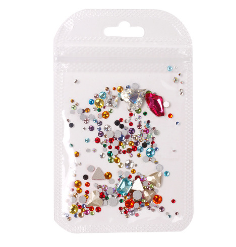 1440 uñas arte plano transparente diamante blanco Super Flash checa diamante austriaco AB color tamaño uñas accesorios decorativos de diamantes al por mayor