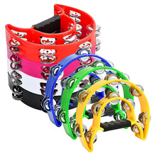 批发双层花鼓圈KTV专用铃鼓气氛助威道具儿童成人打击乐器手摇铃