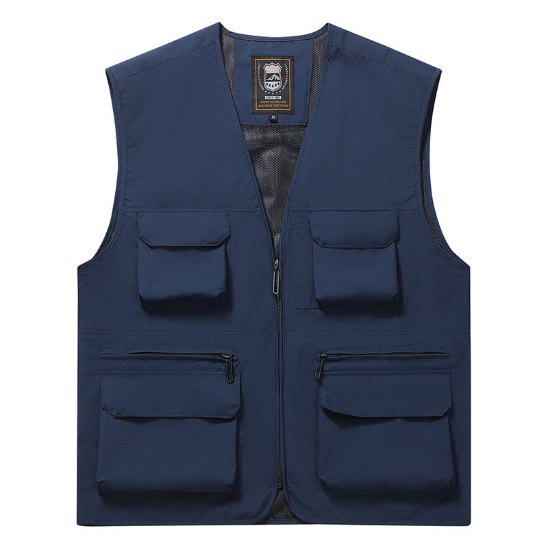 Group Buying Vest Multi-Pocket Quick-Dry Vest Fishing Public Welfare Thin Climbing Waterproof Vest Group Work Clothes 8811