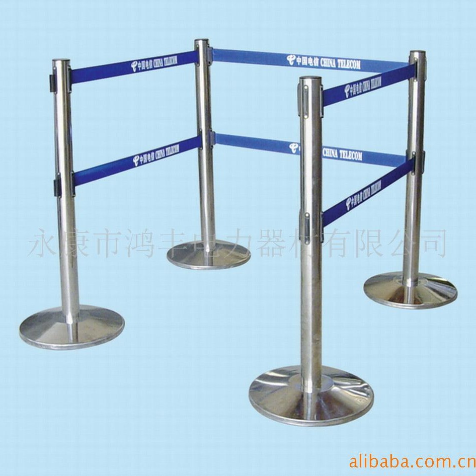 不锈钢伸缩围栏 一米线 伸缩带 酒店/学校/机场排队隔离栏布围栏