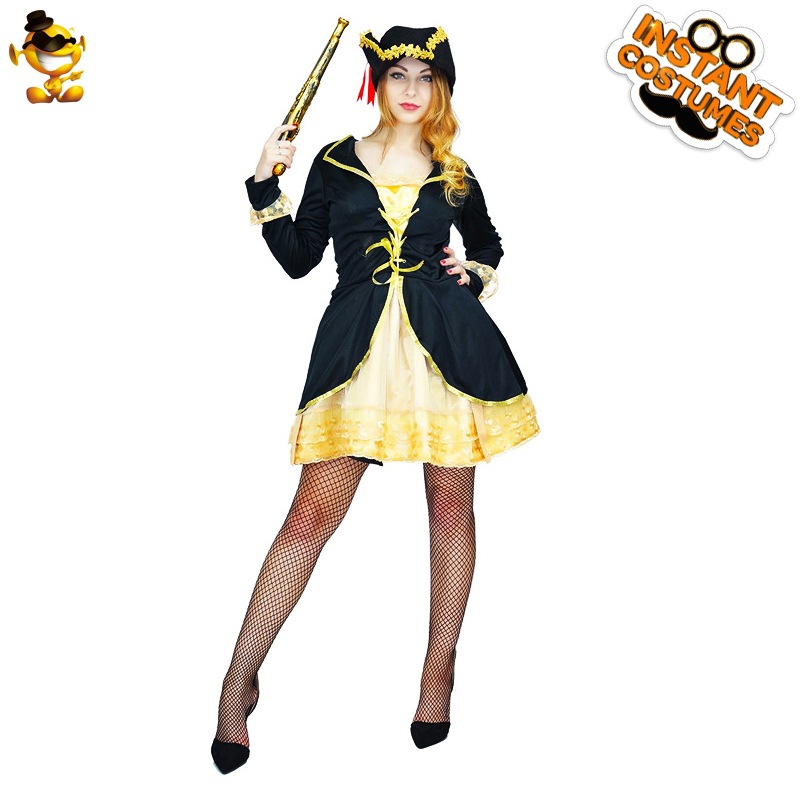 Halloween adulto traje de pirata ropa de fiesta Cosplay traje de la mascarada ropa del funcionamiento de la etapa