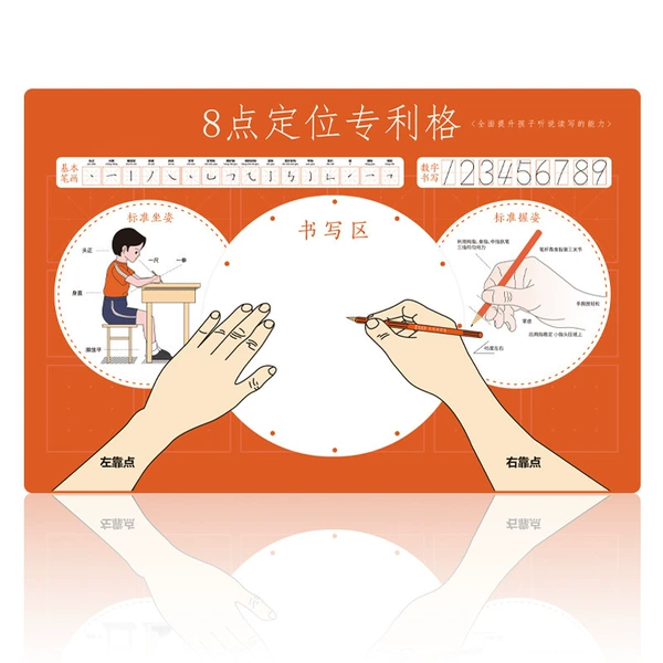 Orange eight o'clock positioning patent grid