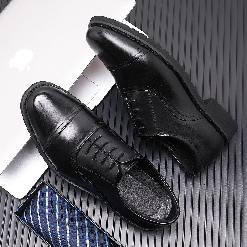First-Layer Cowhide Men's Three-Strap Leather Shoes, Genuine Leather Black Formal Business Casual Men's Shoes, Manufacturer Wholesale Men's Leather Shoes First-Layer Cowhide Men's Three-Strap Leather Shoes, Genuine Leather Black Formal Business Casual Men's Shoes, Manufacturer Wholesale Men's Leather Shoes