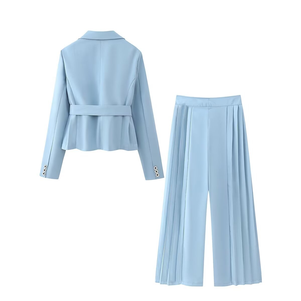 Women's 2024 Spring New Style Temperament Commuter Folding Suit Set_voghion.com