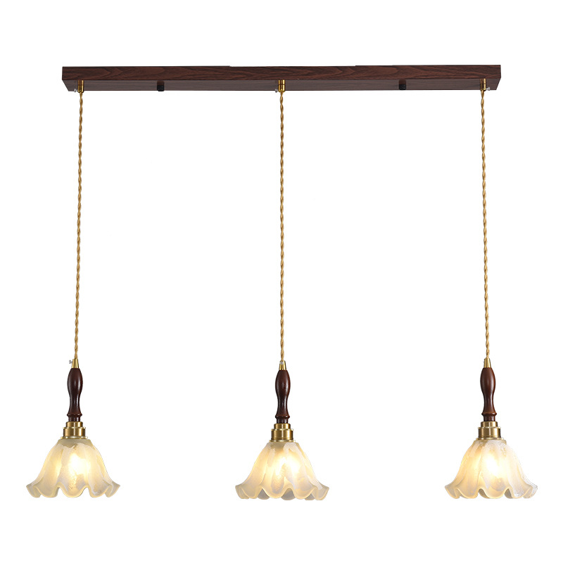 Lámpara de la sala de estar medieval francesa lujosa lujosa iluminación de comedor de alto nivel atmósfera de flores estadounidenses lámparas de montaña 003L