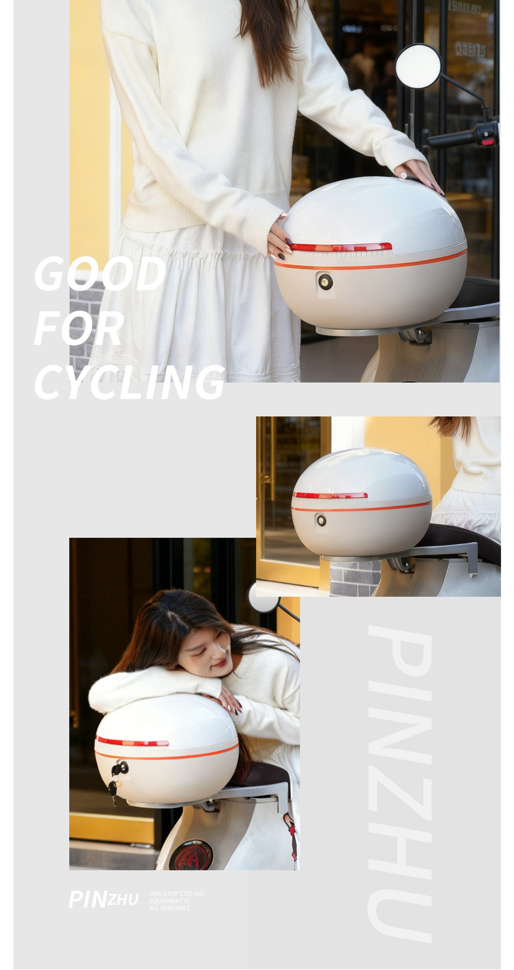 Suitable for Yadi Modern Crown Energy Emma Luna Electric Vehicles, Universal Integrated Storage Rear Trunk for Electric Scooters