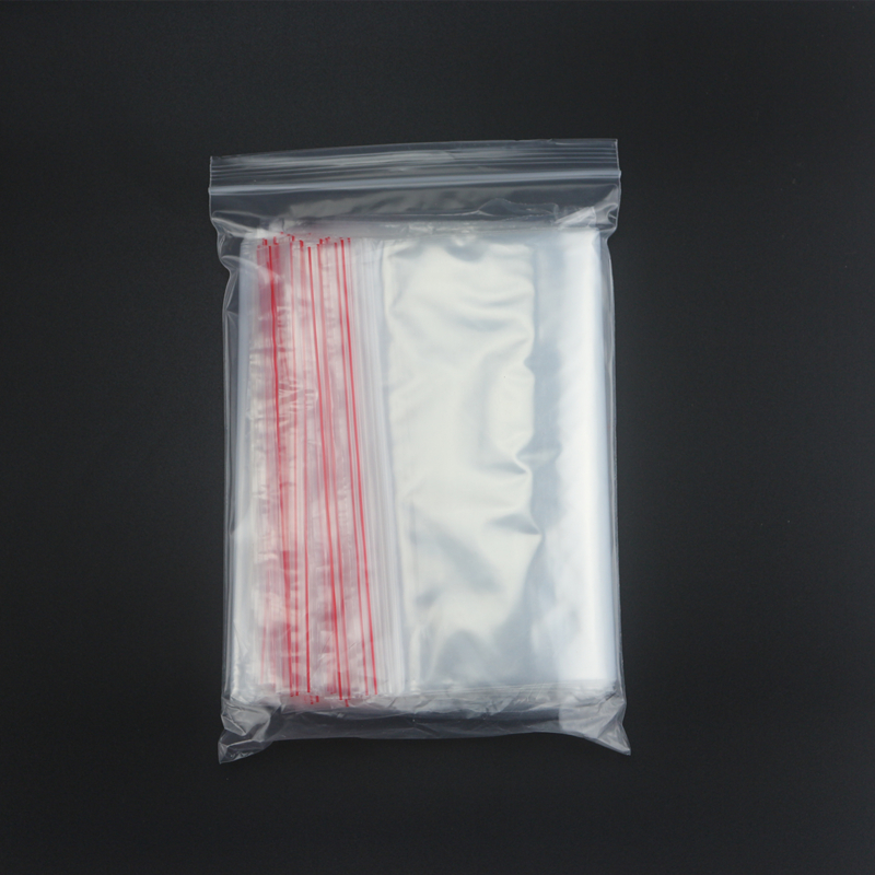 4号8.5*12cm*8丝自封袋包装食品夹链封口保鲜袋PE透明密封包装袋