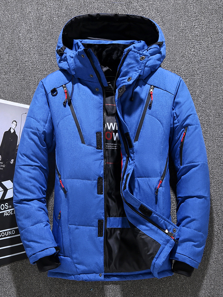 [European and American Cross-Border] New Cold-Proof Clothing for Men, Winter Thickeneded Hooded Jacket, Casual Outdoor Men's Clothing Export