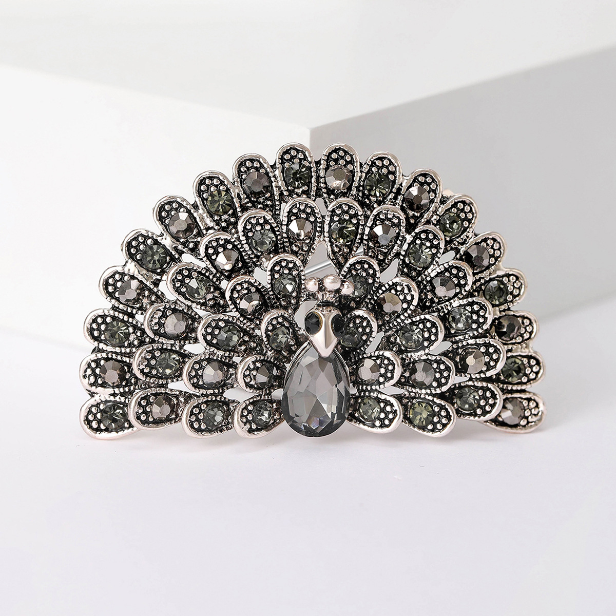 16g Weight Rhinestones Inlay Material Brooches Classification Banquet Occasion Alloy Material Peacock Pattern All Seasons Season Women's Gender Inlay Design Retro Style Retro Pin Peacock Alloy Inlay Rhinestones Women's Brooches 5