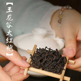 玉龙谷中火浓香大红袍茶叶厂家批发乌龙茶武夷岩茶小泡袋铁罐散装