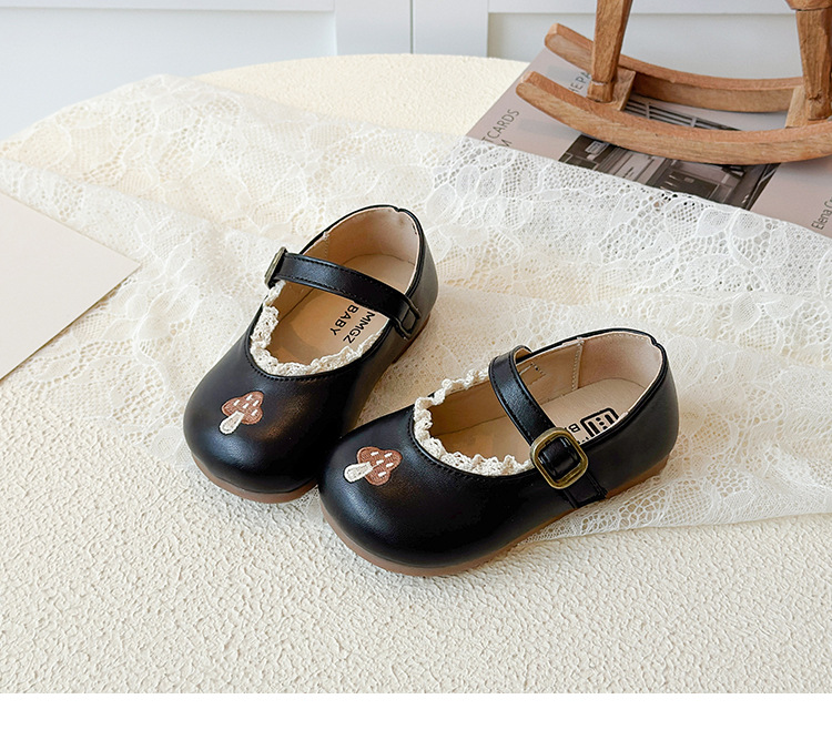 Prinzessin Lederschuhe Für Mädchen Mit Weicher Sohle Und Spitze_voghion.com