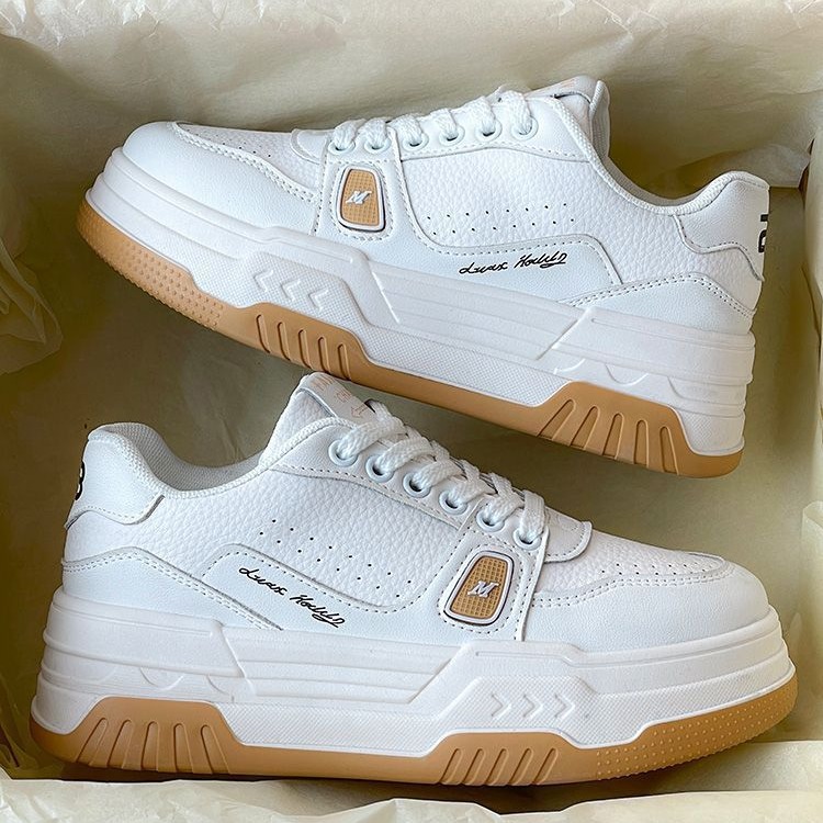 Zapatos Negros de Suela Gruesa Estilo Chanel de Meilade para Mujer, Primavera 2025, Nuevas Zapatillas Deportivas Retro Alemanas Versátiles para Estudiantes.