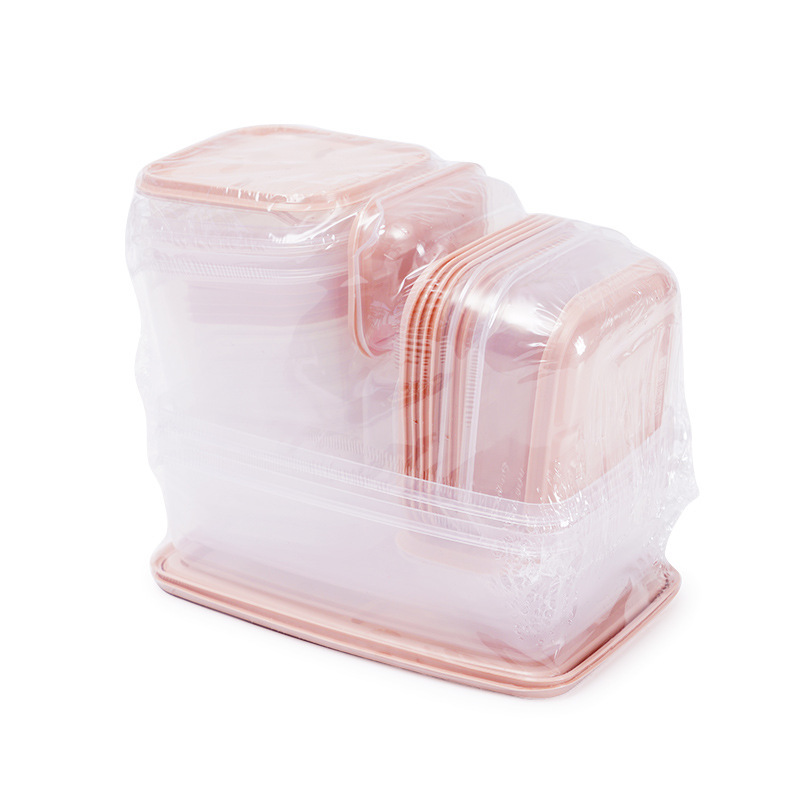 冷蔵庫タッパープラスチック食品ボックスお弁当電子レンジお弁当箱サイズ17点セット収納シールタッパー|undefined