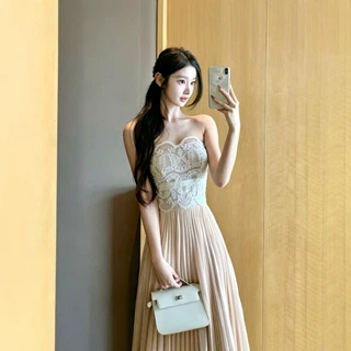跨境蕾丝绣花美背蕾丝抹胸吊带背心女纯欲风修身显瘦外穿内搭上衣