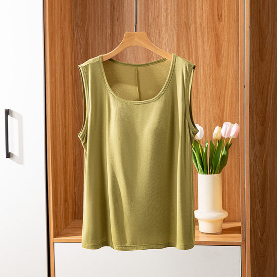 Modal Bra-free Vest with Chest Pad Women's Summer Wear Thin Sleeveless Household Loose Top