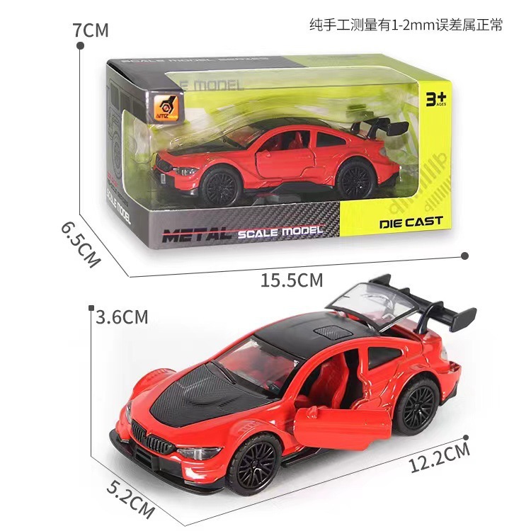 Hot 1: 36f modelo de aleación de simulación de tres puertas de auto deportivo de inercia de coche de juguete para niños cool