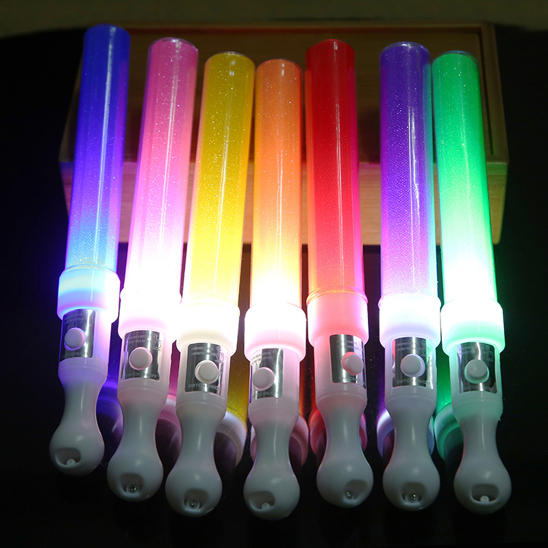 Concert light stick Blue children's luminous stick atmosphere dance props handheld flash rainbow color stick