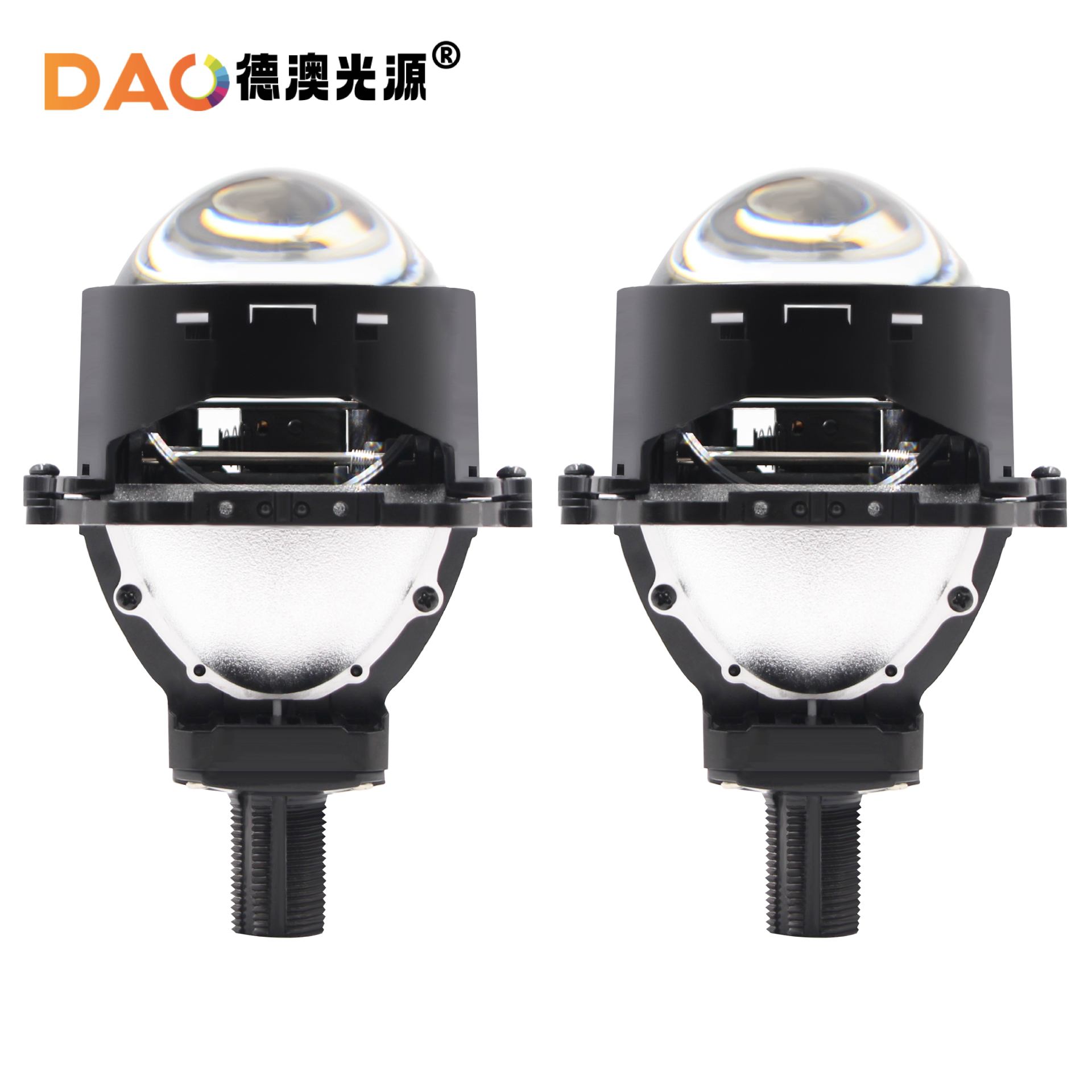 Nuevo faro LED de automóvil 2.5 pulgadas I8LED lente 3.0 pulgadas HD teleproximidad lente doble luz del faro image 3