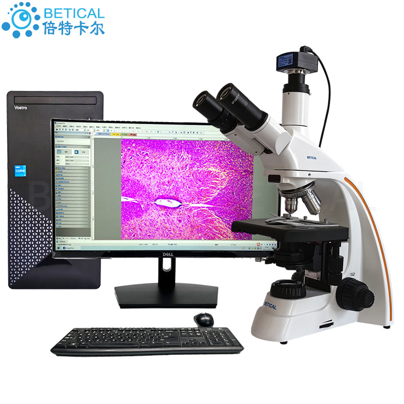 光学生物显微镜S800T系列科研实验室食品药品细胞微生物USB输出