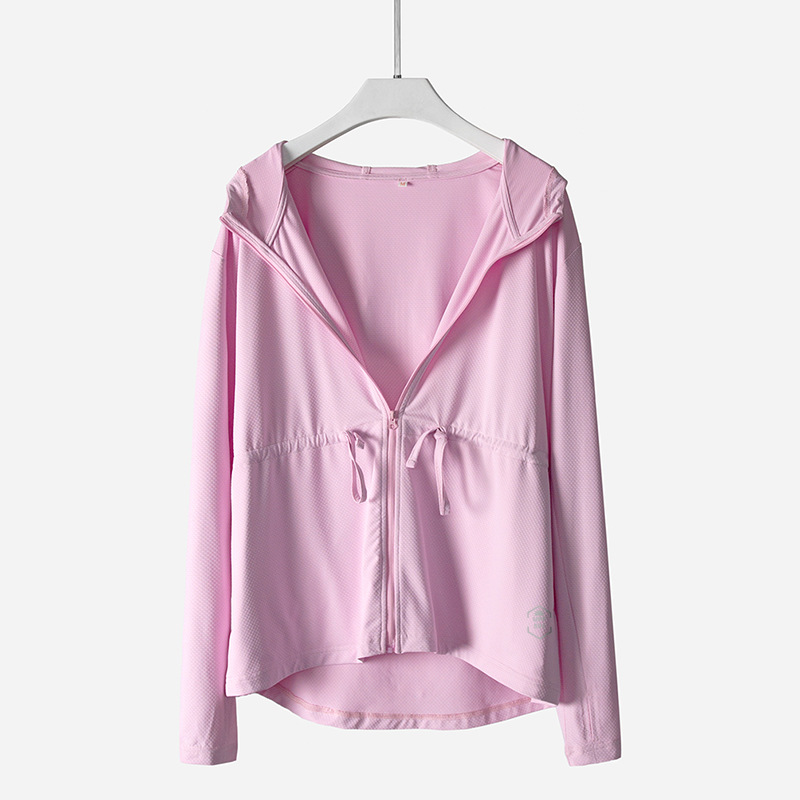 Ropa de protección solar para mujer Youran Banana Bottom Mismo estilo cintura apretada UPF50 + ropa de piel elástica transpirable con cordones dedo hebilla ropa al por mayor