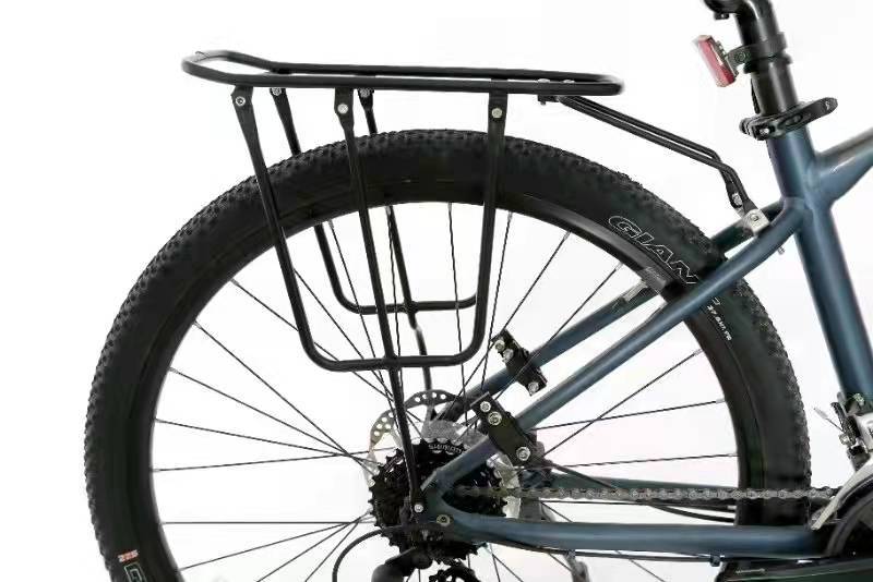 Estante de bicicleta de montaña freno de disco tripulado V freno vagón de montaña tubo de acero estante trasero de hierro