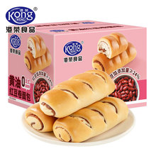 港荣红豆卷面包老式整箱夹心早餐学生代餐蛋糕点零食品休闲小吃