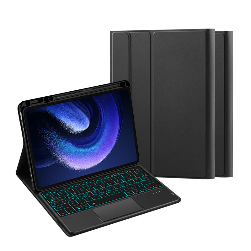 Suitable for Xiaomi Tablet 5/Pro keyboard protective cover MiPad 6 with touch Red Mi pad Bluetooth keyboard leather case