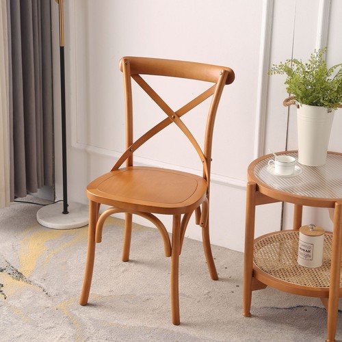 Vintage Solid Wood Dining Chair with Backrest for Weddings, Meetings, Living Rooms, Hotels, and Nordic-Style Restaurants