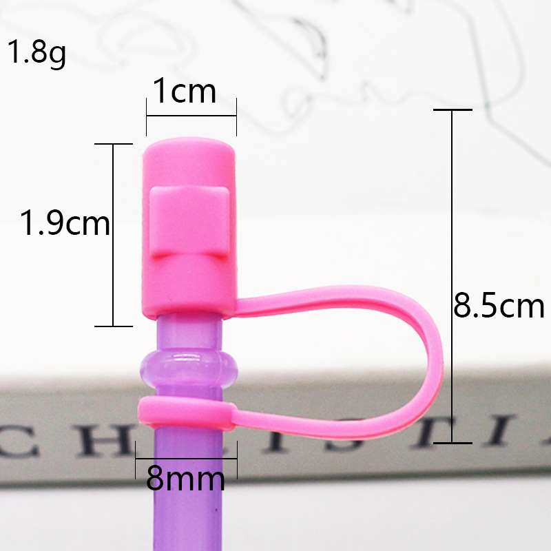 Tapa de paja Spot 7-8mm silicona linda mini muñeca parche tapón a prueba de polvo decoración de pajitas tapón a prueba de polvo