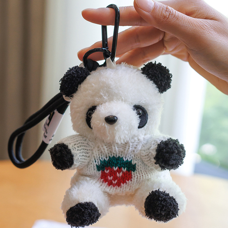 かわいい成都ジャイアントパンダペンダントセーターパンダペンダントクマバッグキーホルダーぬいぐるみ人形女の子