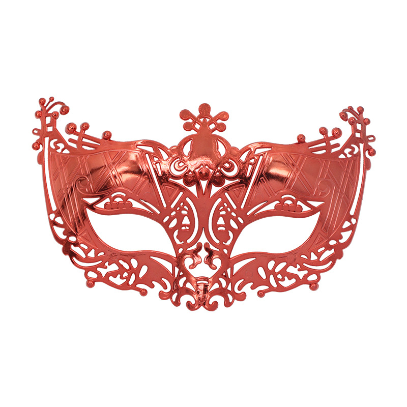 Venta caliente transfronteriza galvanoplastia calada Carnaval de Halloween multicolor de media cara Los hombres admiten máscara de fiesta máscara de bar