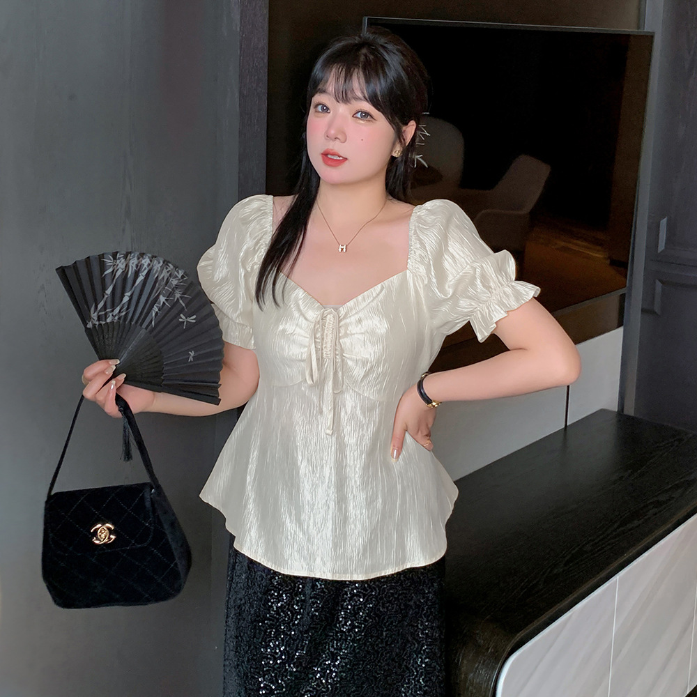  夏  XL-4XL 大きいサイズ トップス