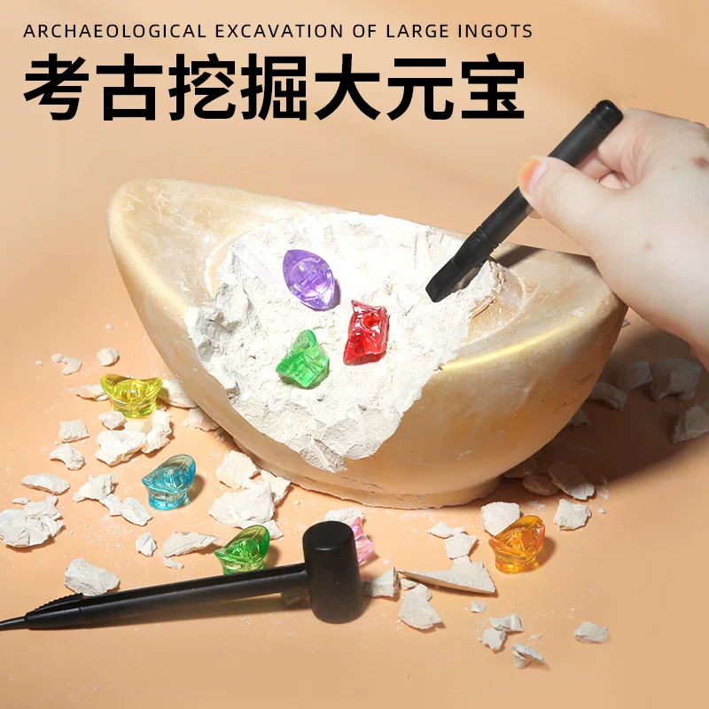 Archeological children's bar, creative toy, new collection, archaeological excavations, with gem, wholesale