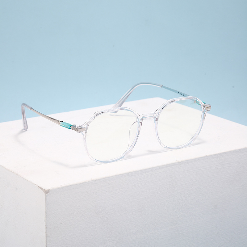 学生韩版近视镜可配镜男女网红同款眼镜架圆框平光镜防蓝光眼镜