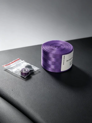 Car seat belt — solid color high-quality nylon - purple
