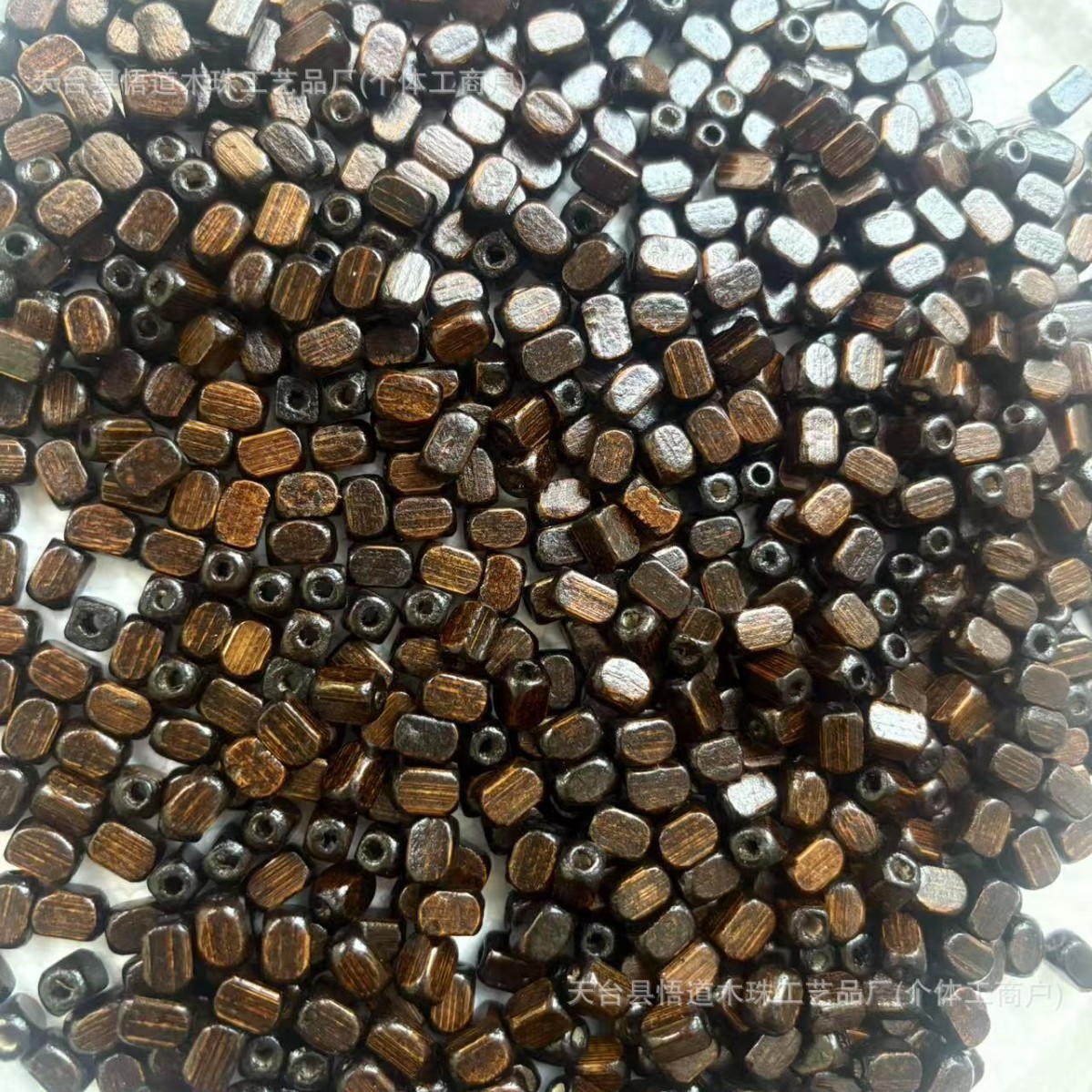 木质圆角长方形珠复古长方木珠手串珠子散珠DIY手链项链隔珠材料