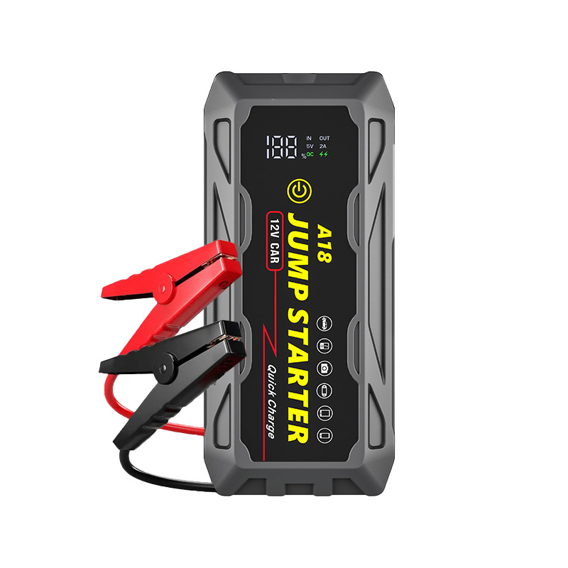 Fuente de alimentación de emergencia multifuncional para coche, 12V, arrancador de coche, banco de energía, carga rápida de tres pruebas, PD66W, carga rápida bidireccional