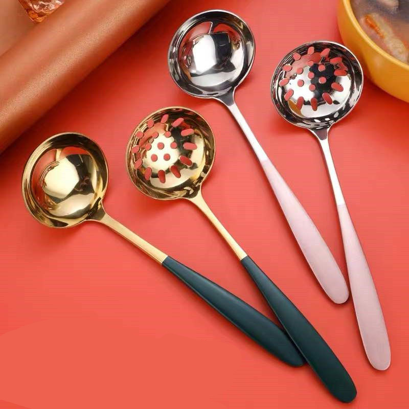 Stainless steel Large Pot spoon suit household Yan value Spoon Korean Lamian Noodles a soup spoon