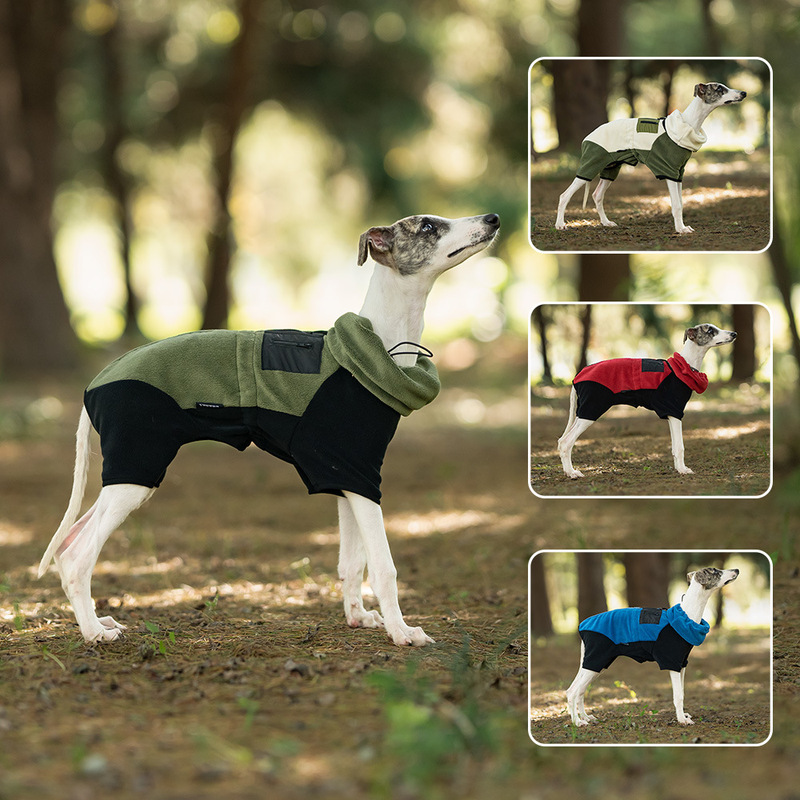 ペット春秋保温四脚服外出家防風汚れ防止フリース高襟取り外し可能犬服厚手|undefined