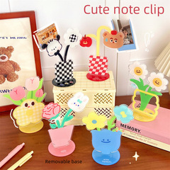 Tengyi Original Cute Acrylic Bookmark Creative Desktop Flower Ornament Girl Multifunctional Folder Wholesale