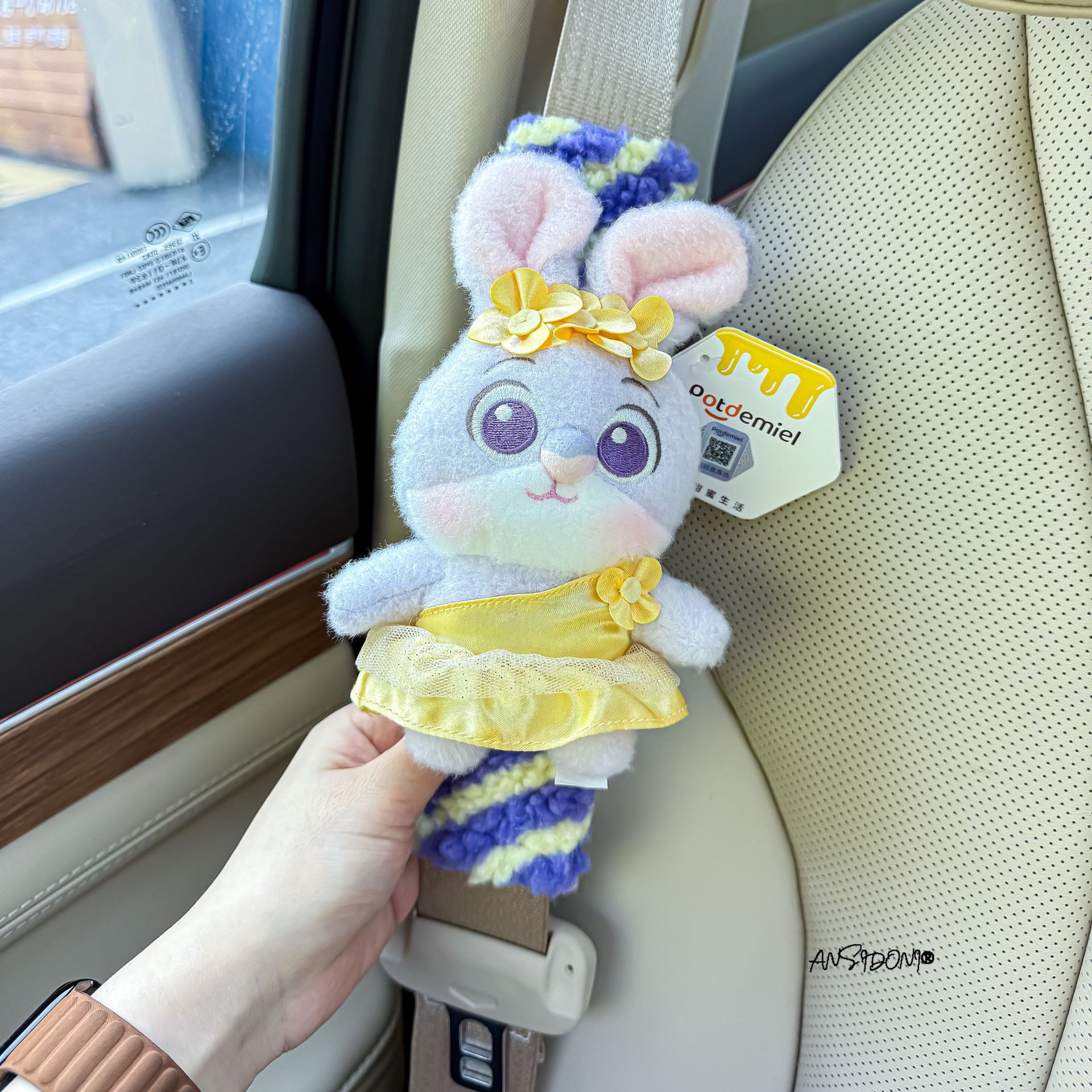 Zootopia Judy Nick Car Seat Belt Shoulder Pad Car Seat Belt Cover Car Interior Decoration Accessories