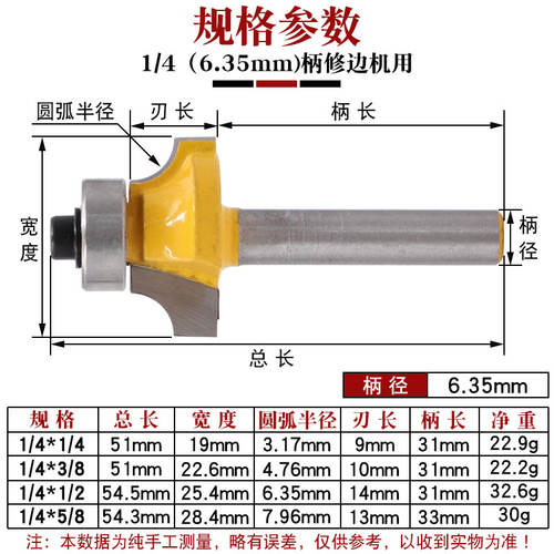 Set of 4, 1/4 handle, yellow fillet knife, alloy fillet knife trimmer head