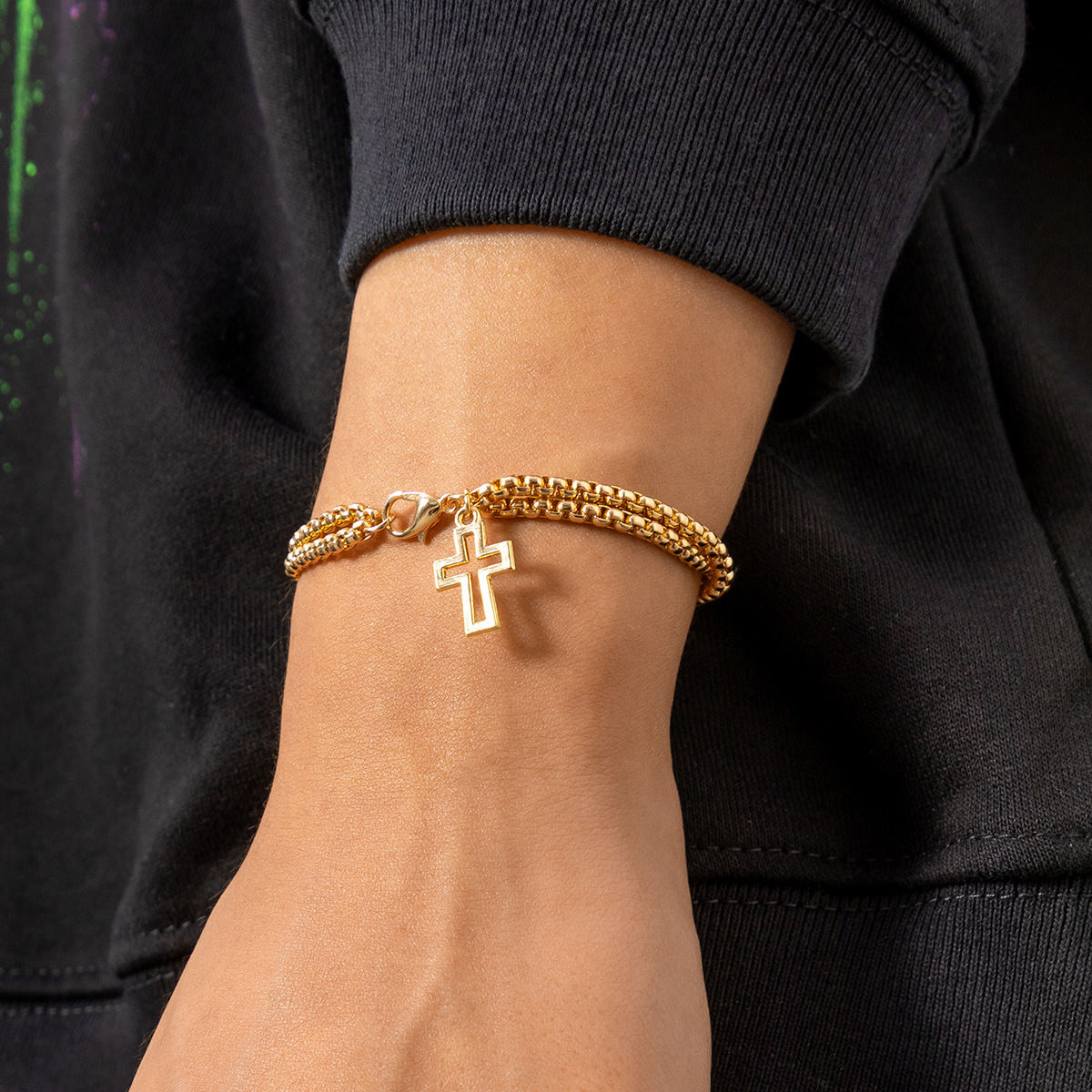 Fashion Cross Alloy Menu0027S Bracelets 1 Piece