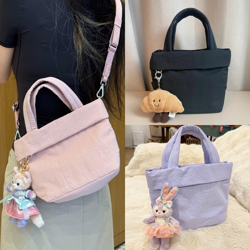 Lulu Handbag Bucket Bag 2025 New Model Solid Color Shoulder Bag Niche Design Korean Style Casual Crossbody Bag Lulu Handbag Bucket Bag 2025 New Model Solid Color Shoulder Bag Niche Design Korean Style Casual Crossbody Bag