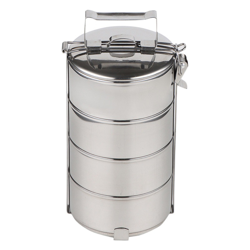 Zhida Magnetic Stainless Steel Multi-Layer Lunch Box with Compartments, Portable Insulated Food Container, Food Basket for Cross-Border Delivery