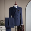 Blue suit, trousers, shirt, tie