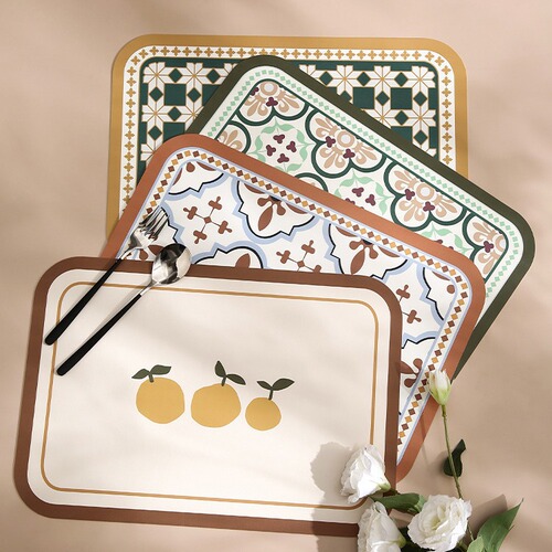 Nordic high-end water and oil-absorbent dining table mat for home use, restaurant anti-scald, wear-resistant, heat-insulating mat, kitchen countertop drainage mat
